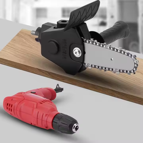 Portable Electric Drill Adapter Chainsaw Electric Drill to 6Inch Electric Chian Saw Wood Cutting Tool Electric Chain Saw