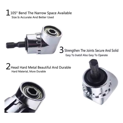 105 Degree Elbow Electric Cornerer Screwdriver Labor-Saving Batch Turning Curved Accessory Power Tool Accessory