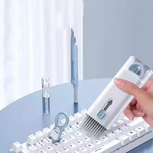 Keyboard Cleaning Kit 7-in-1 Laptops Cleaner with Keycap Multifunctional Keyboard Brush Cleaning Set for Phone