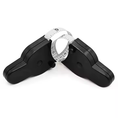 Hot Sale 60inch Black Retractable Fitness Body Tape Measure ABS Plastic Waist Measurement Tape in Metric System