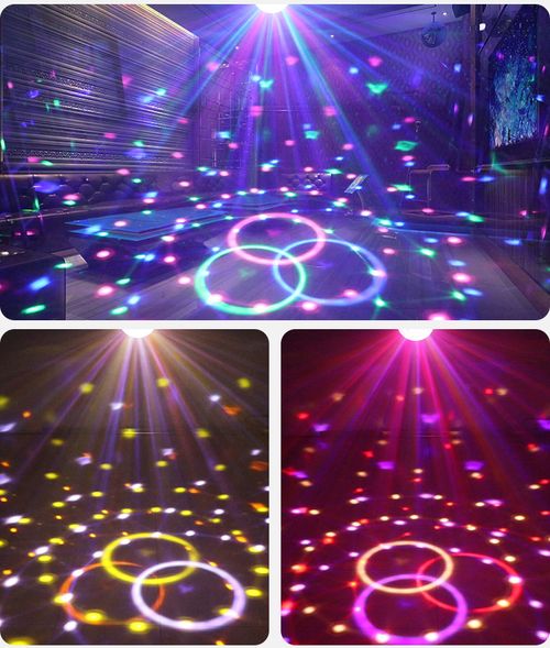 New 12 colors remote control voice controlled DJ laser light