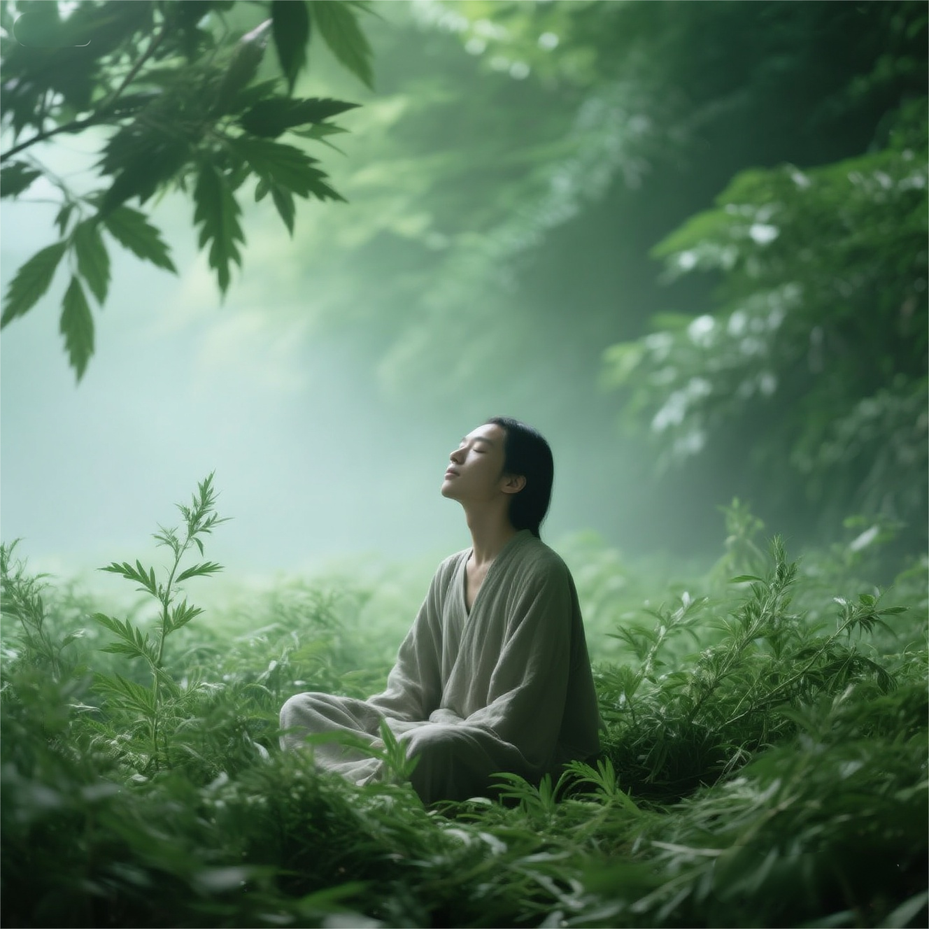 Mugwort cleanses spaces, but first cleanse your mind with one deep breath.