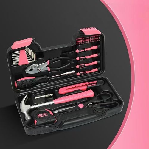 Conjunto de ferramentas combinadas, caixa de ferramentas de reparo de mãos domésticas, ferramentas de hardware doméstico de alicate