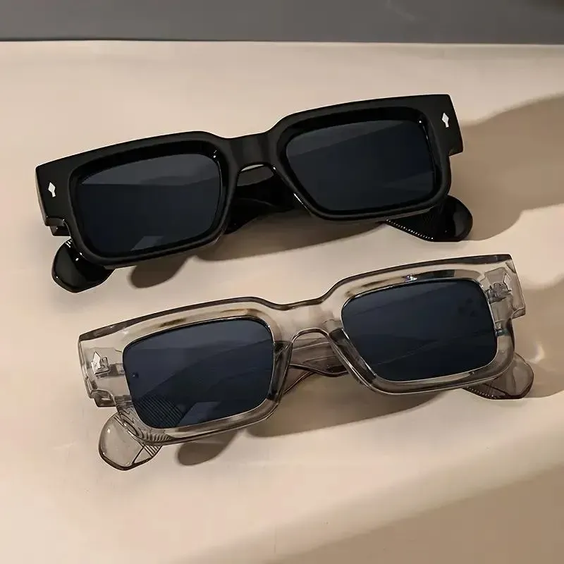 Retro Square Fashion For Women Men Thick Frame Anti Glare Sun Shades For Party Beach Travel Fashion Glasses