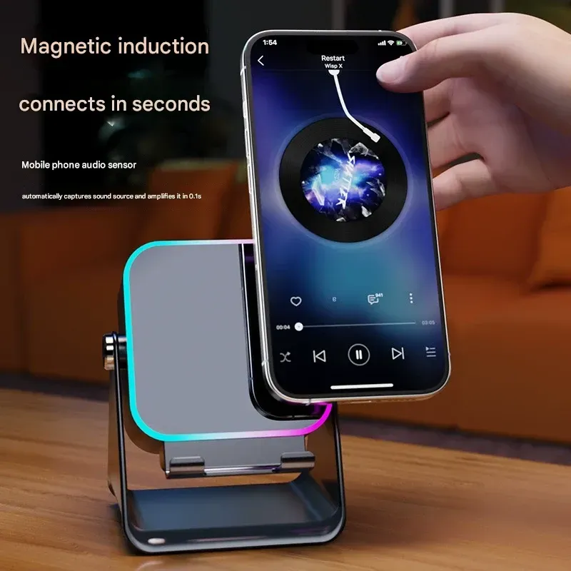 2026 New Wireless Induction Speaker - Tech Bedroom Gaming Rechargeable