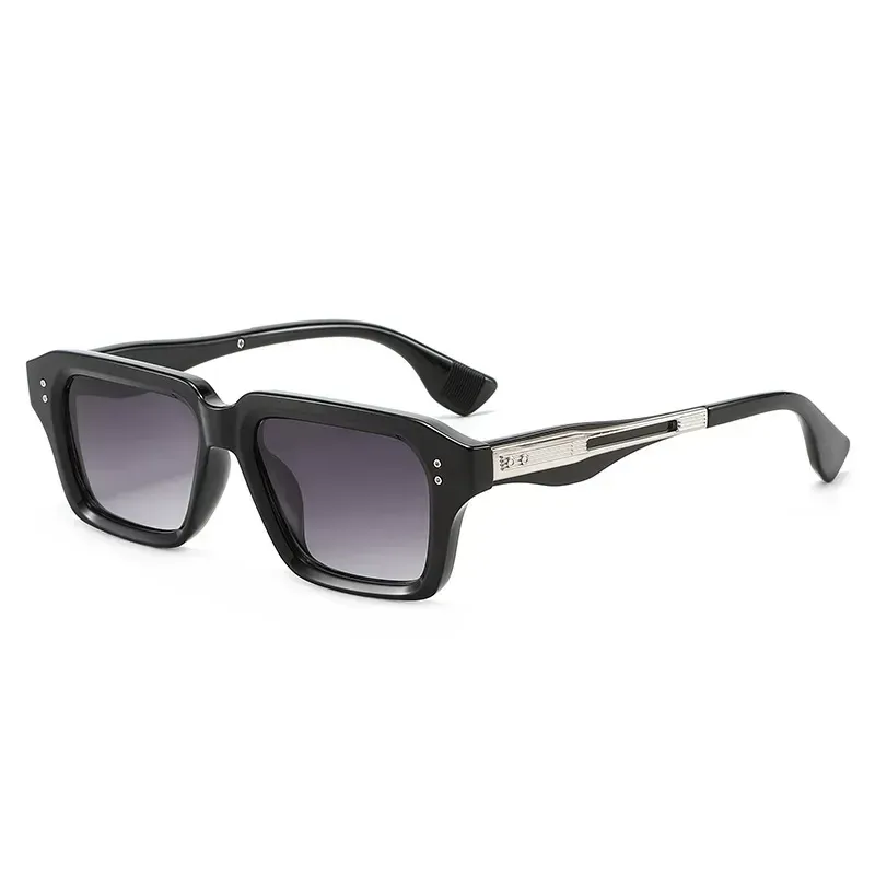 Lightweight Luxury Stylish Square Frame Sunglasses, Lightweight Eyewear, Anti-Blue Light Uv400 Protection, Casual Style for All Seasons