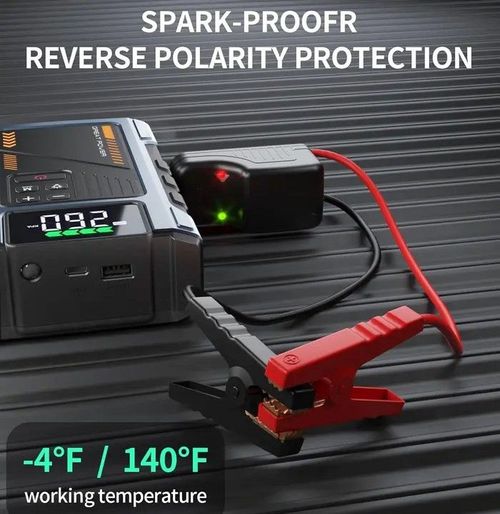 Car Battery Charger Jump Starter with Air Compressor, Jumper Box for Car Battery Portable Booster Jump Pack
