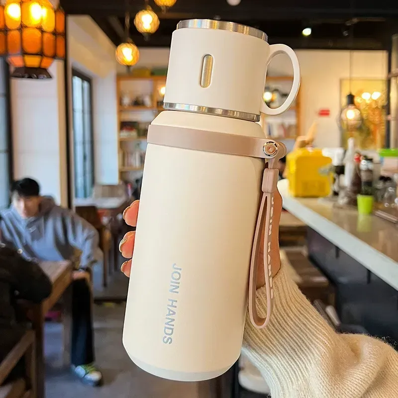 316 Stainless Steel Large Capacity Outdoor Water Bottle, Household Tea Thermos, Portable Double-Walled Vacuum Insulated Flask