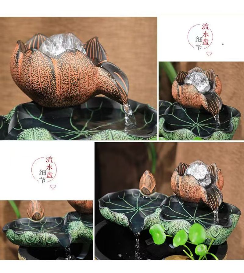 风水摆件   流水生财   一对一教您怎么布局   Feng Shui ornaments generate wealth through flowing water. One on one teaching you how to layout