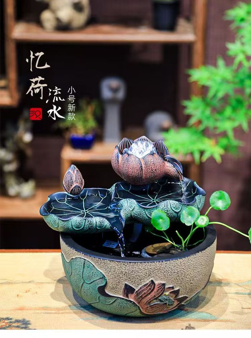 风水摆件   流水生财   一对一教您怎么布局   Feng Shui ornaments generate wealth through flowing water. One on one teaching you how to layout