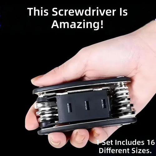 Multifunctional folding screwdriver