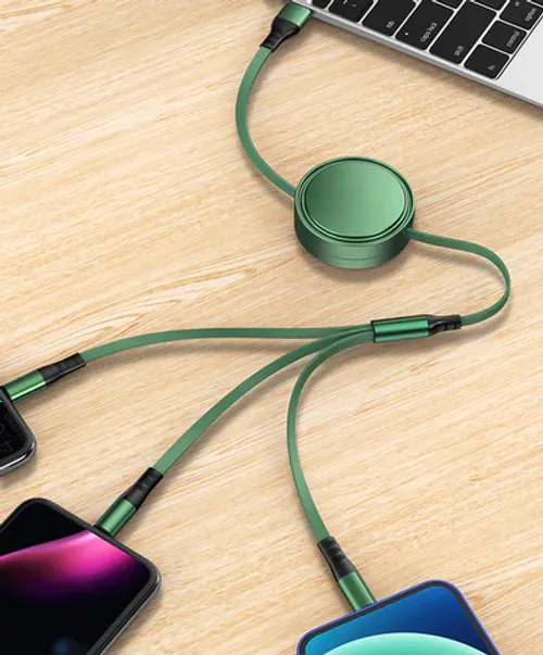 Retractable data cable