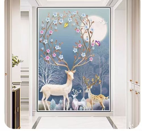 3·26Living room hanging painting embroidery
