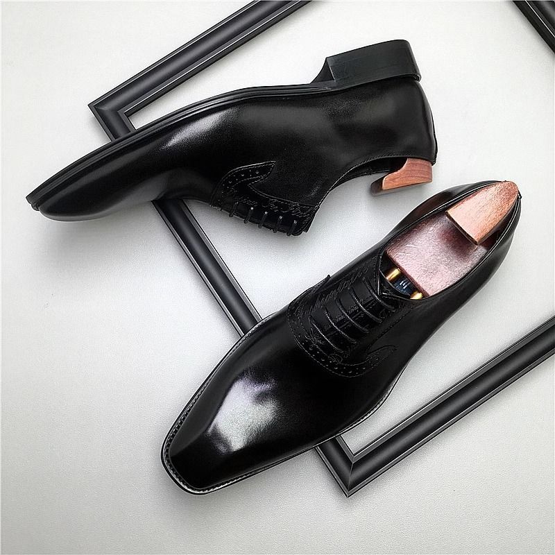 ✨ Mens British Style Oxford Shoes – Pointed-Toe Formal Business & Groom Wear | New 2026