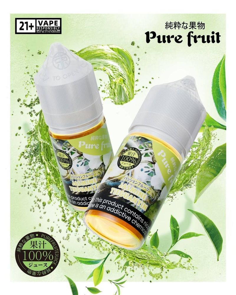 Pure Fruit煙油 純水果風味清爽順滑搭配30ml，入口節奏與口味更好判斷