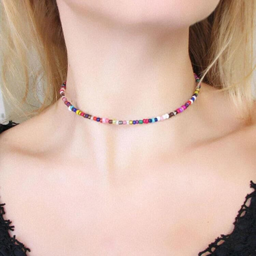 Swyii Bohemian String of Jewels Necklace