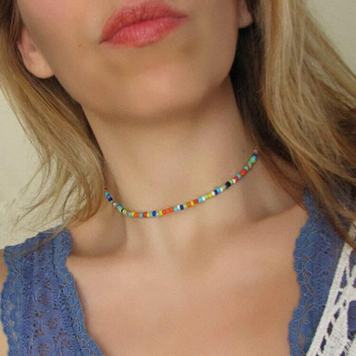 Swyii Bohemian String of Jewels Necklace