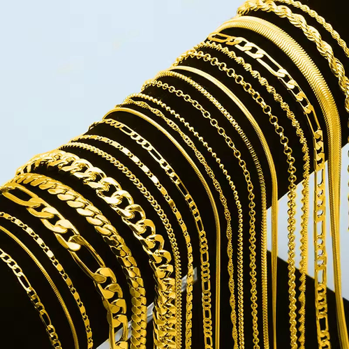 14K Real Gold-Plated Milano Rope Chain