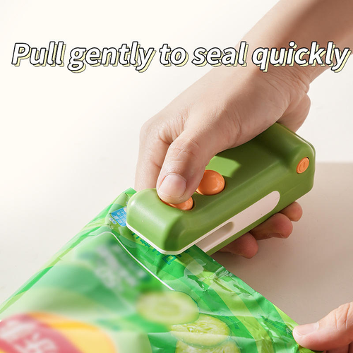 USB-Rechargeable Mini Bag Sealer — Compact Packaging Sealing Machine for Plastic Bags & Food Preservation (With Magnetic Base)