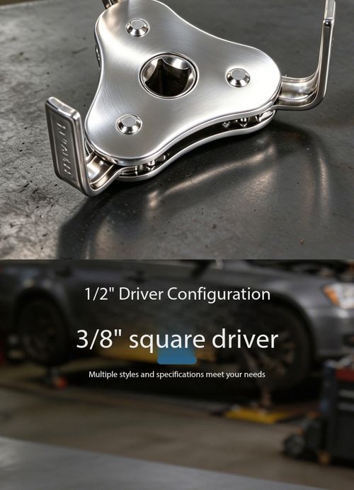 3 Jaw Adjustable Oil Filter Wrench High Torque Quench-Forged Steel Car Fuel Filter Removal Tool Universal for Cars SUVs Trucks Motorcycles Engine Maintenance Repair