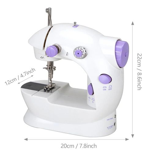 Portable Mini Electric Sewing Machine, Household Desktop Automatic Tailor Machine, Built‑in Light & Thread Cutter, Heavy‑Duty for Thick Fabric, Easy‑to‑Use Small Sewing Tool for Home DIY Clothing Repair