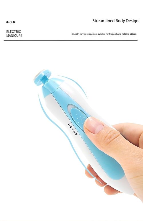 6 in 1 Baby Electric Nail Grinder Set, Safe Quiet Baby Nail Trimmer with 6 Grinding Heads, 4 Speed Adjustable Electric Nail File, Portable Baby Manicure Kit for Newborn, Infant & Adults