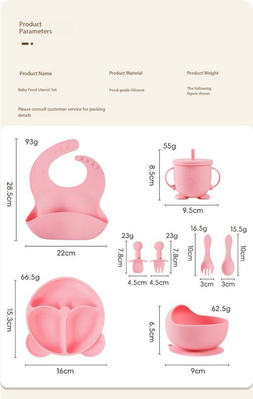 Silicone Baby Feeding Complete Tableware Set