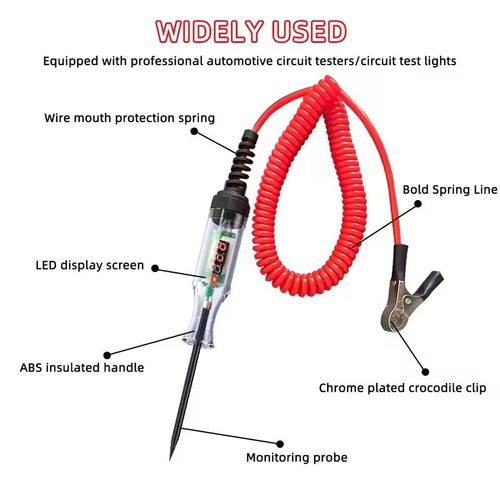 Automotive voltage tester, electrical diagnostic probe, voltage measurement pen, automotive tools Digital Display Automotive Circuit Tester  Non-Contact Voltage Tester
