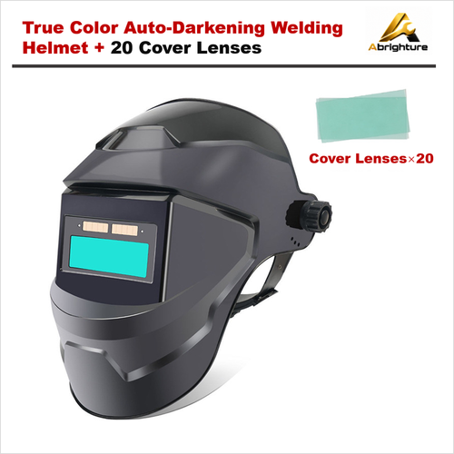 Auto Darkening Welding Helmet with LED Light True Color Lens