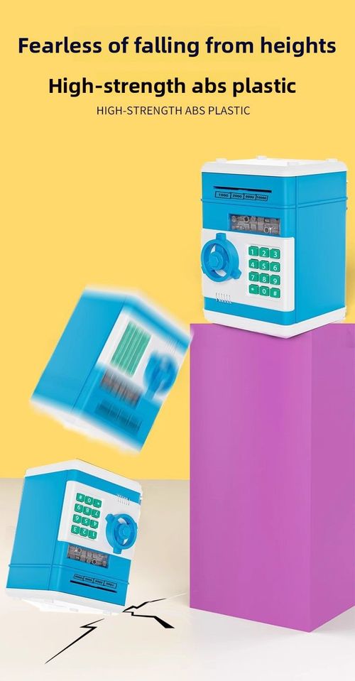 Kids ATM Piggy Bank Electronic Password Money Box Auto Scroll Savings Bank Toy