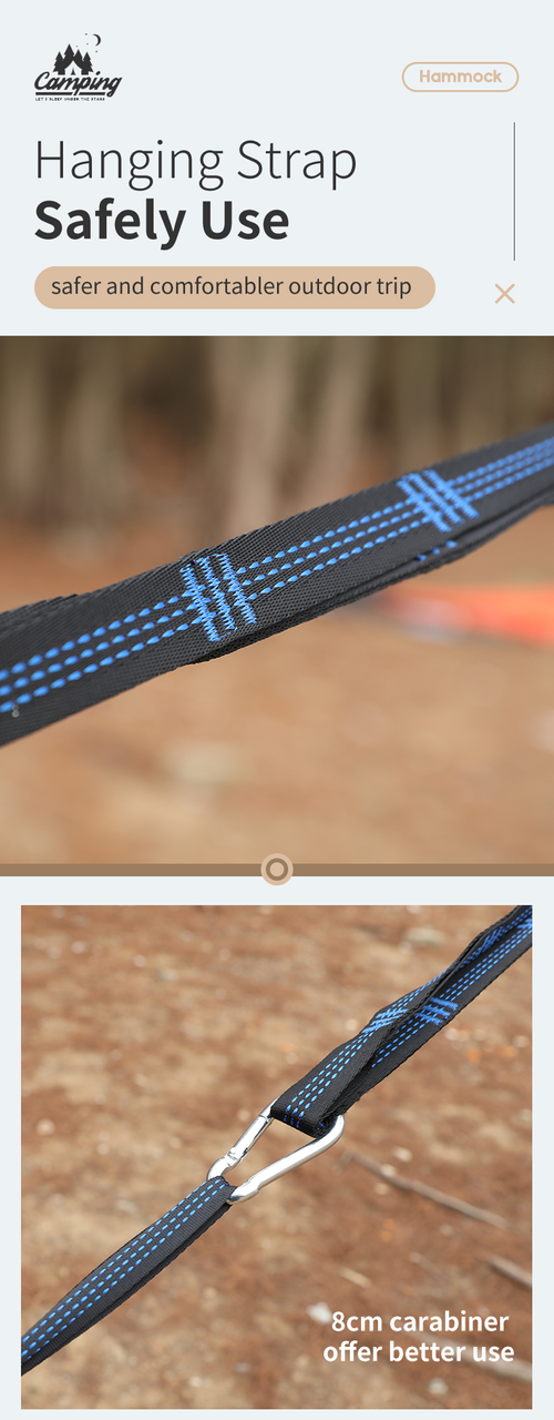 Outdoor Camping Hammock with Mosquito Net Portable Parachute Nylon Hanging Bed