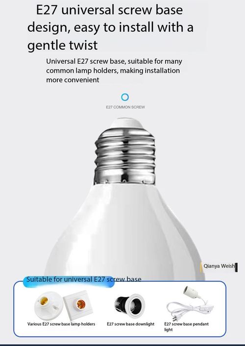 360 Panoramic Smart Bulb Camera HD WiFi Surveillance Lamp with LED Light