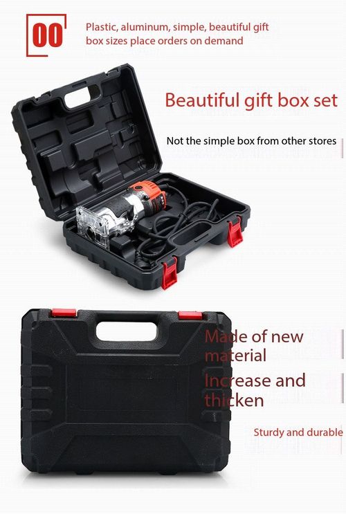 1100W Aluminum-Body Woodworking Trimmer Router – Industrial-Grade Multifunctional Tool for Inverted Mounting, Routing, Hole Cutting, and Aluminum-Plastic Panel Grooving  Includes Straight Guide, Roller Guide, Original Carbon Brushes, Router Bit, and Wrench.