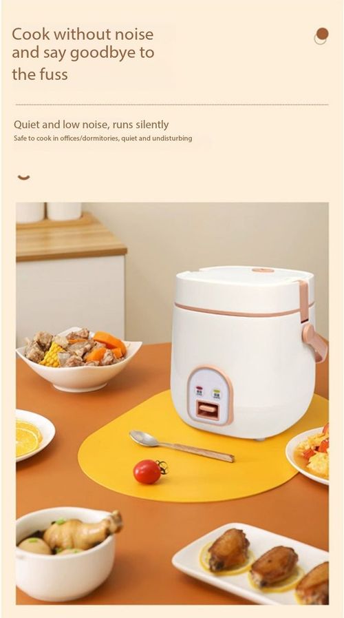 1.2L Portable Mini Rice Cooker Multi-Function Electric Pot for Home & Dorm