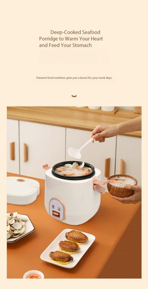 1.2L Portable Mini Rice Cooker Multi-Function Electric Pot for Home & Dorm
