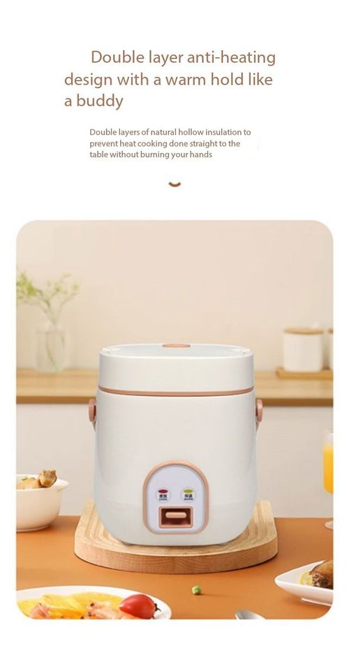 1.2L Portable Mini Rice Cooker Multi-Function Electric Pot for Home & Dorm