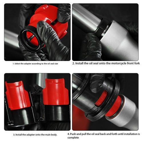 14-Piece Motorcycle Shock Absorber Oil Seal Installer Tool Kit 35-50mm