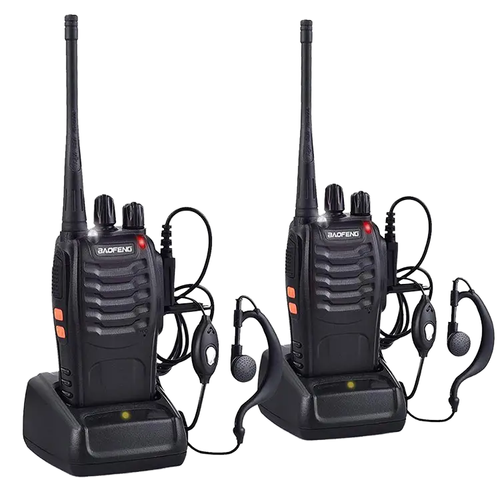 Baofeng Walkie Talkie Set of 2 Only 420 GHS Long Battery Life Rechargeable Two Way Radio