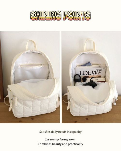 Quilted Lightweight Daily Backpack