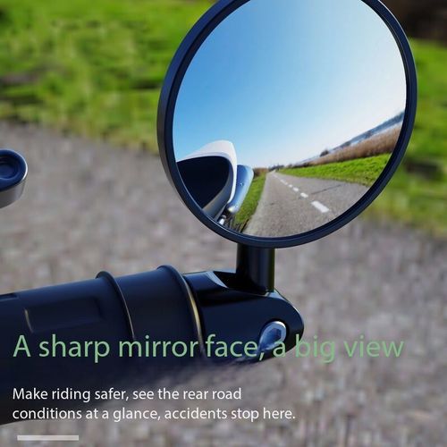 Universal Aluminum Handlebar Rearview Mirror for Electric Scooter Motorcycle 16-18mm