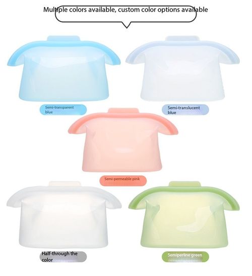 1000ml Reusable Silicone Food Storage Bag Microwave and Freezer Safe