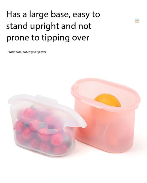 1000ml Reusable Silicone Food Storage Bag Microwave and Freezer Safe