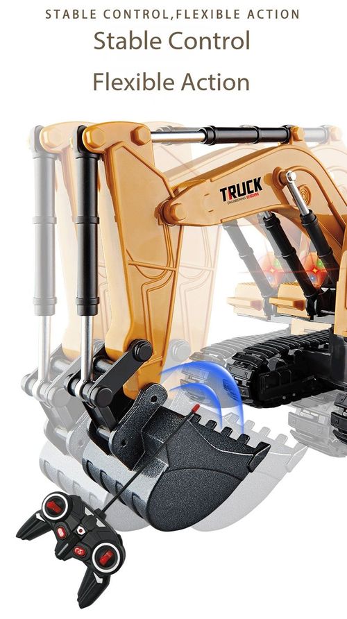 Alloy Remote Control Track Excavator Toy