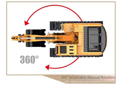 Alloy Remote Control Track Excavator Toy