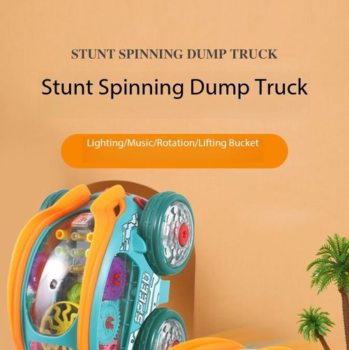 360° Rotating Light-Up Stunt Flip Car Toy