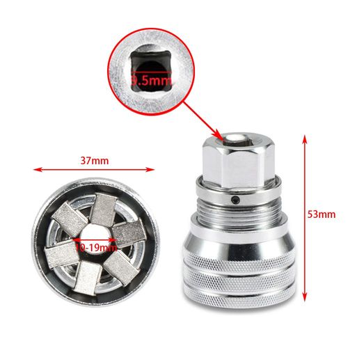 Universal Adjustable Socket 10-19mm Multi-function Wrench Adapter for Ratchet