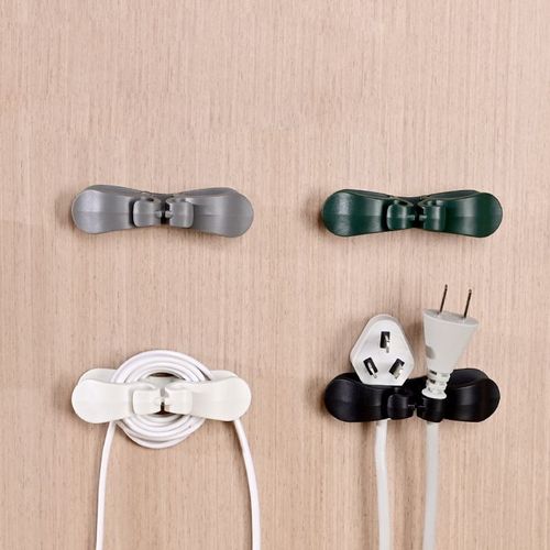 (Pack of 10) Household Power Cord Organizer & Cable Clip – Charger Cable Winder & Kitchen Plug Cord Holder