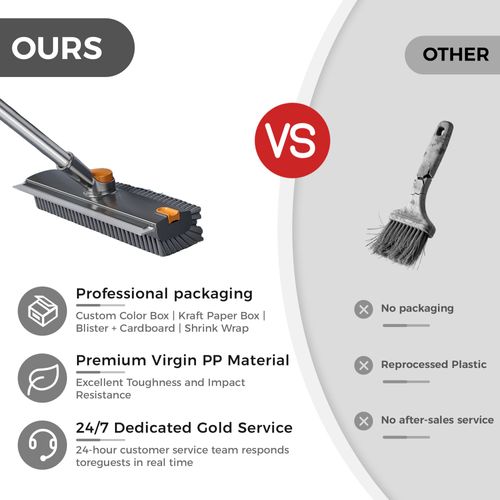 Multifunctional Rotating Long-Handled Tile Cleaning Brush – Suitable for Walls, Kitchens, and Floors  Smart Home Compatible  Suitable for Car Detailing