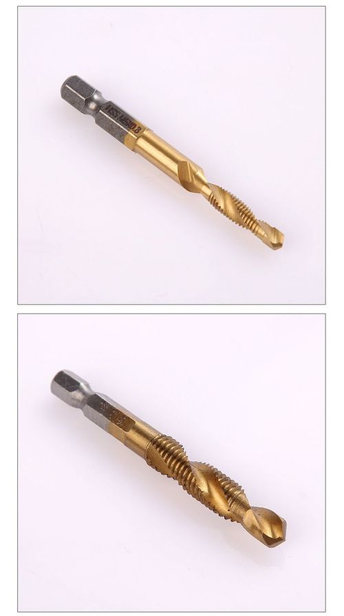 6Pcs 3-in-1 Composite Drill Tap Bits Set