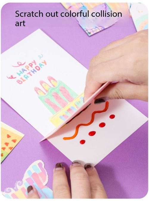 Creative Rainbow Scratch Art Drawing Set